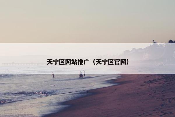 天宁区网站推广（天宁区官网）
