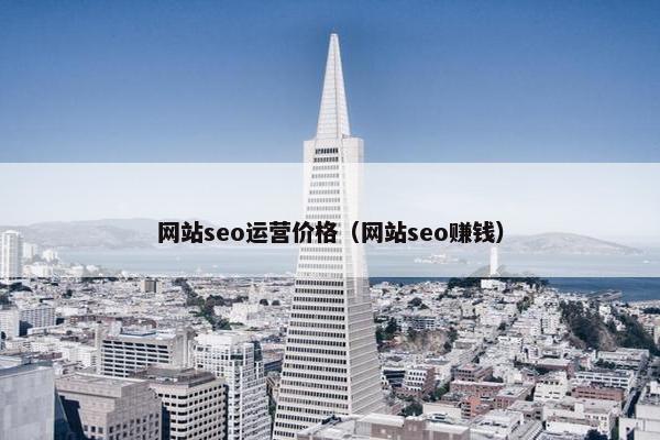 网站seo运营价格（网站seo赚钱）