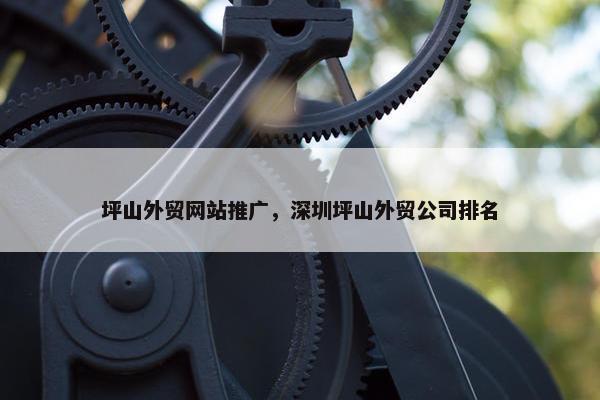 坪山外贸网站推广，深圳坪山外贸公司排名