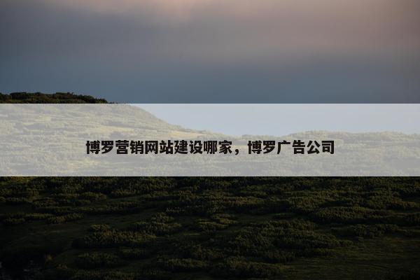 博罗营销网站建设哪家，博罗广告公司