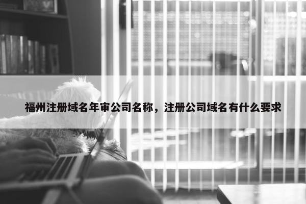 福州注册域名年审公司名称，注册公司域名有什么要求