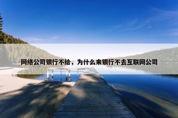 网络公司银行不给，为什么来银行不去互联网公司