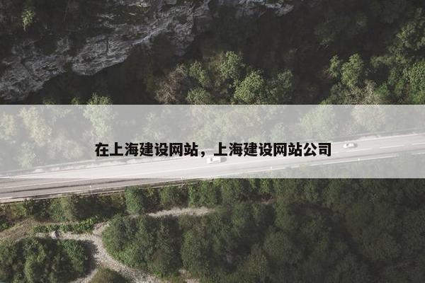在上海建设网站，上海建设网站公司