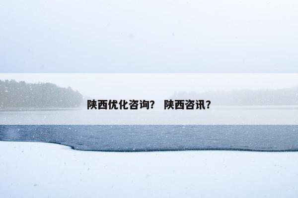 陕西优化咨询？ 陕西咨讯？