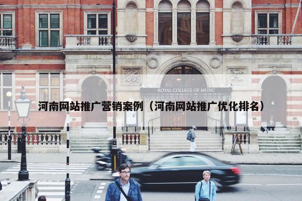 河南网站推广营销案例（河南网站推广优化排名）