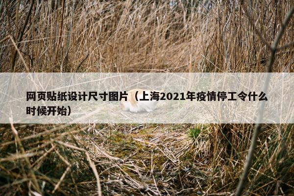 网页贴纸设计尺寸图片（上海2021年疫情停工令什么时候开始）