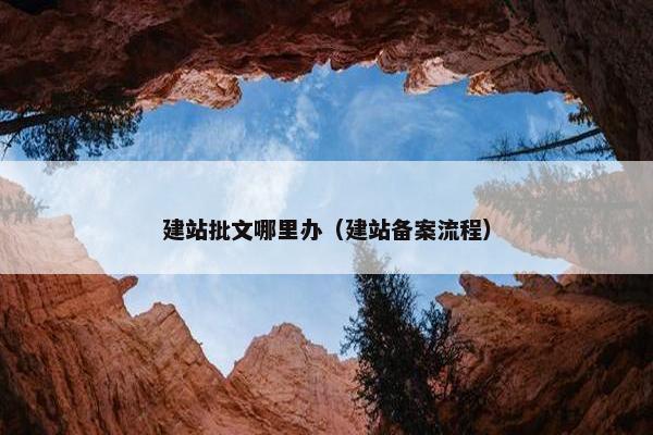 建站批文哪里办（建站备案流程）