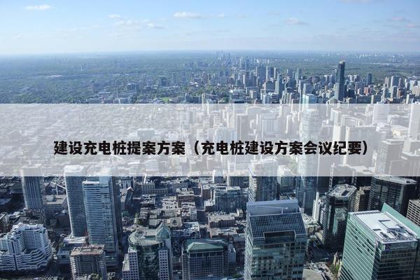 建设充电桩提案方案（充电桩建设方案会议纪要）