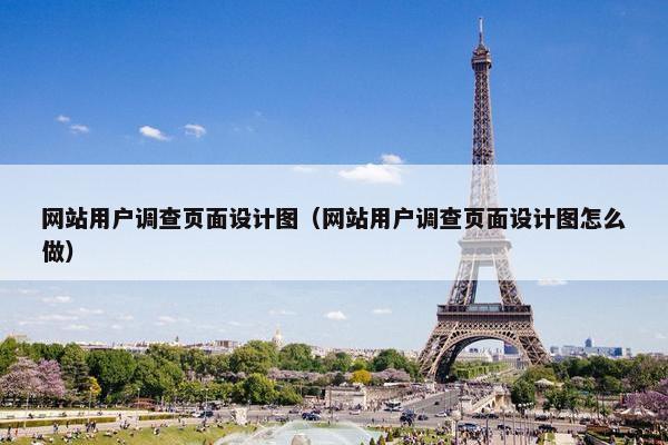 网站用户调查页面设计图（网站用户调查页面设计图怎么做）